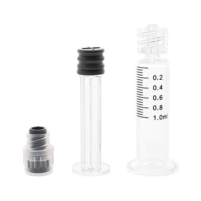 1mL Glass Syringe Applicator Luer Lock w/ Measurements | 1000 Pack