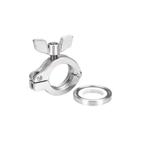 KF/NW16 Aluminum Wing Nut Flange Quick Clamp & Centering Ring