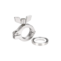 KF/NW16 Aluminum Wing Nut Flange Quick Clamp & Centering Ring