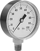 1/4" MNPT Bottom Connection 2" Dial Single Scale Pressure Gauge- Plastic Case