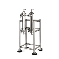 Xtractor Depot - ASME Modular HX Stand Combo 1.5 Tri Clamp Assembled