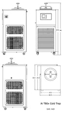 Ai -80°C 5L Capacity 316L SST Cold Trap w/ KF25 Ports ETL-110 V