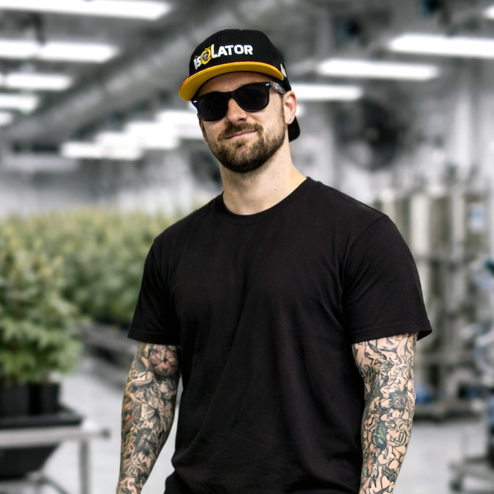Xtractor Depot - Black Yellow TITAN Isolator Hat Snapback W Model