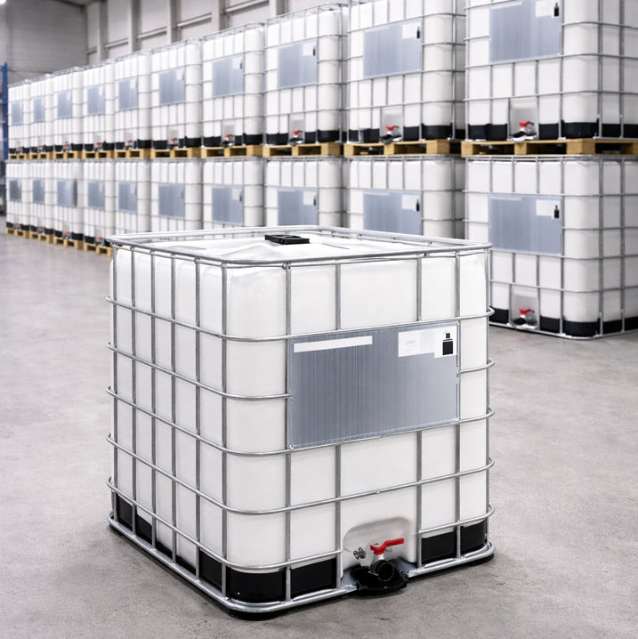 Denatured ethanol 200 proof with heptane tote bulk industrial solvent for laboratory processing and extraction applications