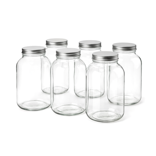 Xtractor Depot - Glass Jar W Metal Cap 64oz Pack Of