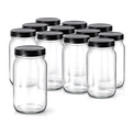 Xtractor Depot - Glass Jar W Black Metal Lid 32oz Pack Of