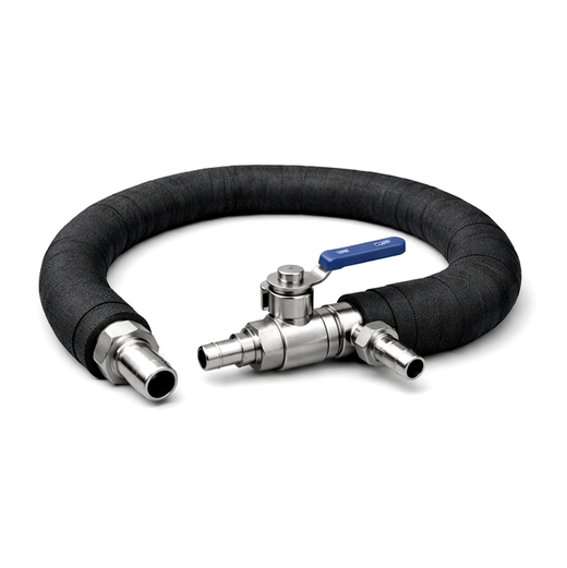 Ai Glass Reactor Insulated hose w/ drain port & open/close valve - R-InsulatedHose