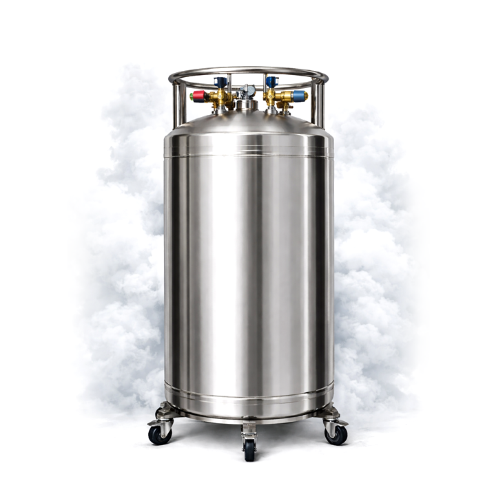 Industrial 230L Liquid Nitrogen Dewar Stainless Steel Cryogenic Tank