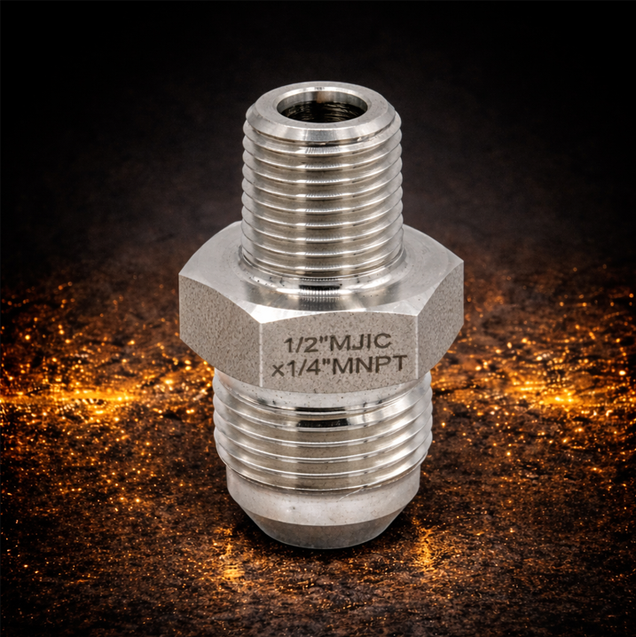 MJIC X MNPT | Stainless Steel 316 Fittings | Various Sizes
