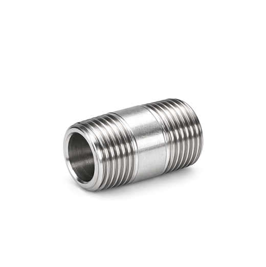 Standard-Wall 304/304L Stainless Steel Pipe Nipple | 1/2 NPT, 1-1/8" Long