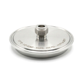 Xtractor Depot - Tri Clamp Flat End Cap W 1 2 Compression Full Bore 112F To 200F 250 PSI 1.5