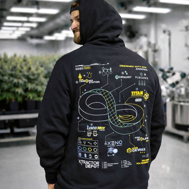 Xtractor Depot - XD Hoodie Back W Model