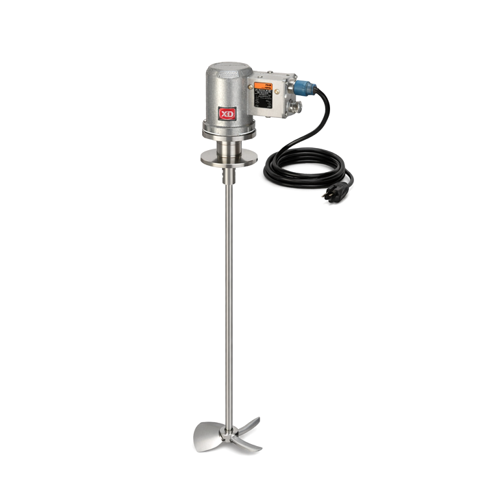 Xtractor Depot - XD S.S. Explosion Proof Electric Stirrer Kit 3 Tri Clamp Base 5 D Propeller 1 OD 40 L Rod 112 F To 200 F 