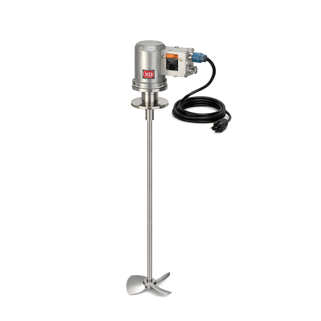 Xtractor Depot - XD S.S. Explosion Proof Electric Stirrer Kit 3 Tri Clamp Base 5 D Propeller 1 OD 40 L Rod 112 F To 200 F 