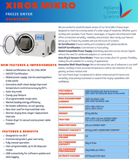 Xiros Mikro Freeze Dryer