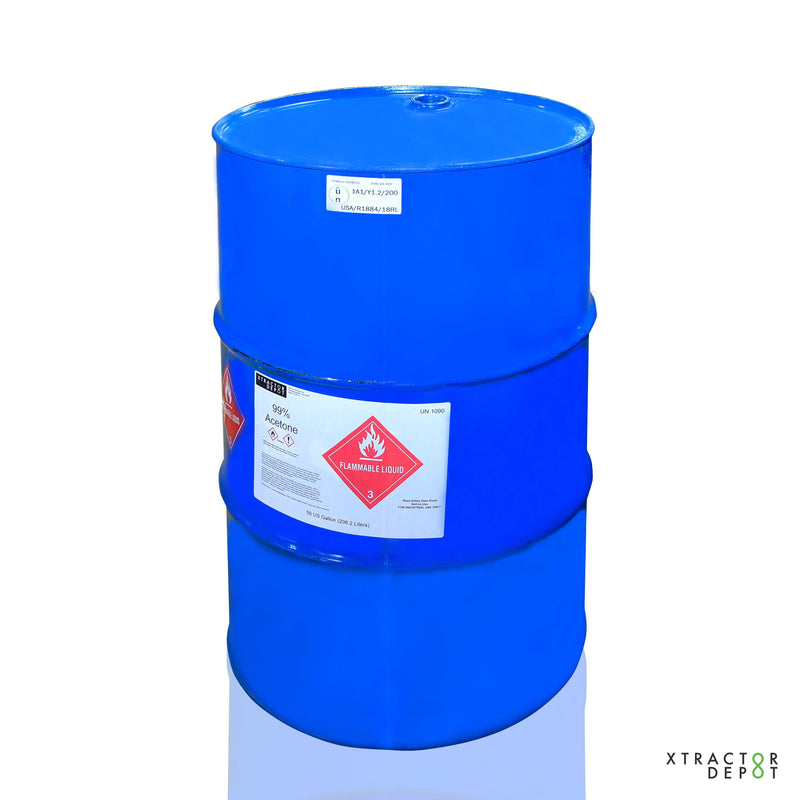 99% Acetone Solvent, 55 Gallons
