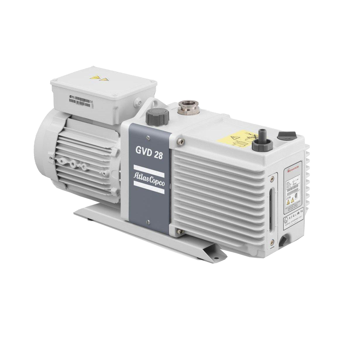 Two Stage, Electrical, 1.2 HP, Oil-Sealed Rotary Vane Vacuum Pump, 208-230v w/ Cord Atlas Copco