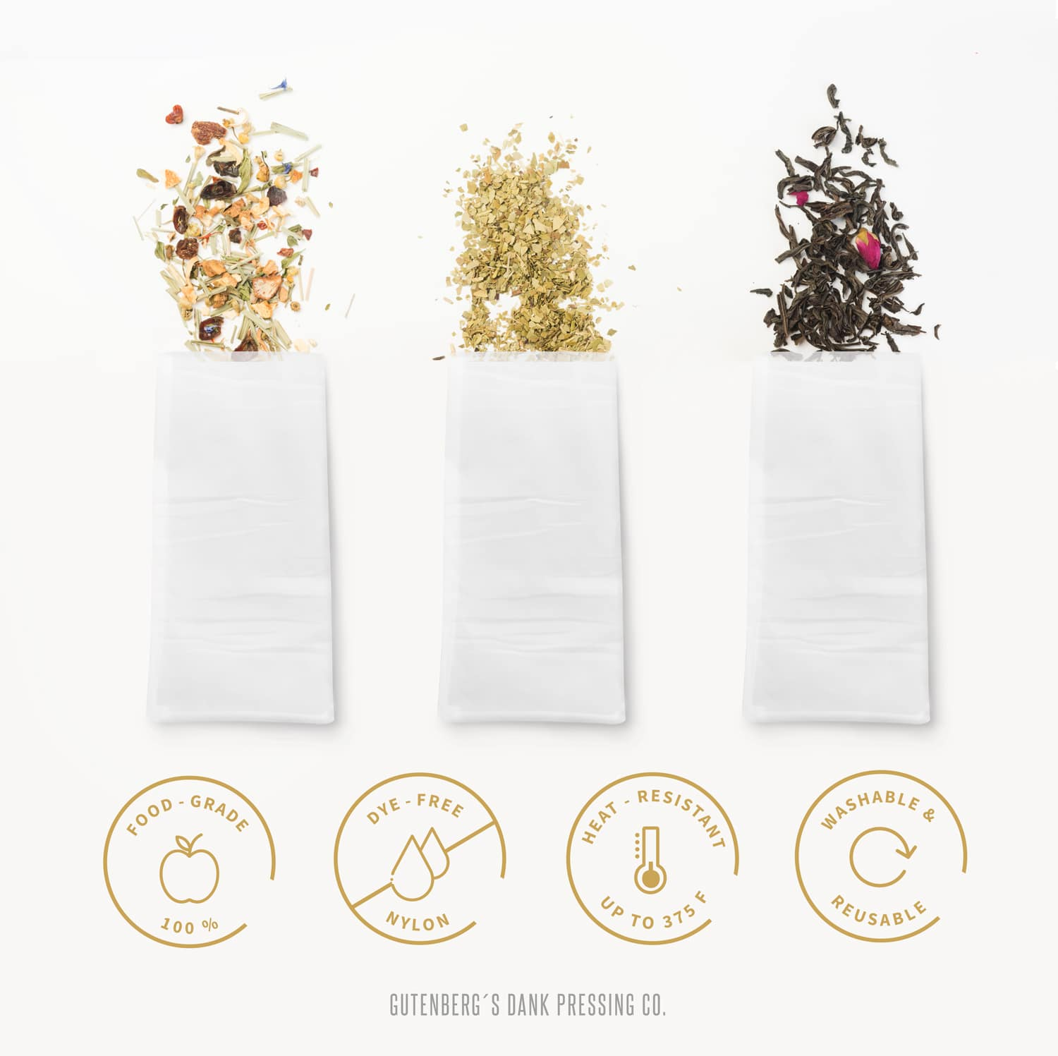 Gutenberg's Rosin Bags | 25µm | 3" x 6" | Pack of 50
