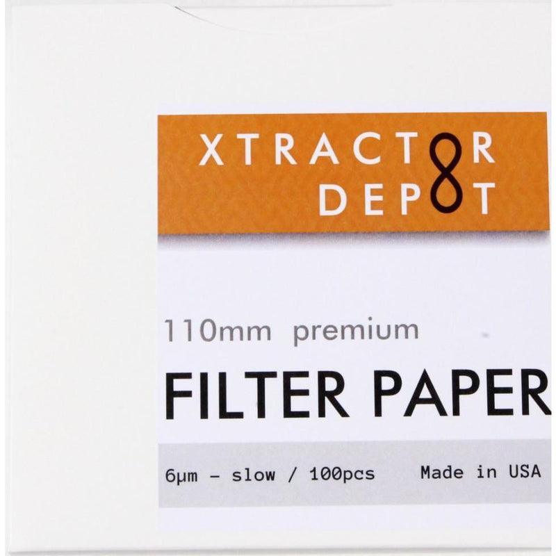 110mm Qualitative Filter Papers - Xtractor Depot