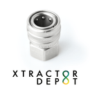 1/2" Stainless Steel Quick Disconnect - Socket & Plug - Xtractor Depot