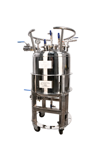 156lb ASME Single-Jacketed Solvent Tank or Collection Vessel | V1 | Assembled
