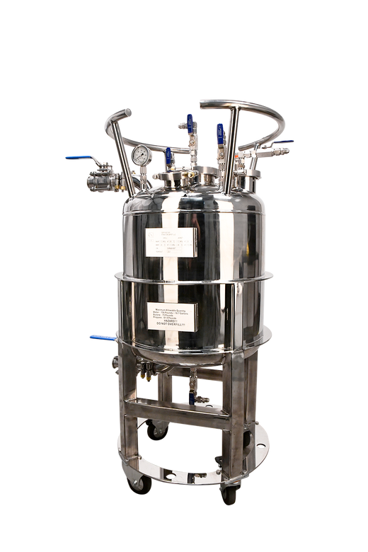 156lb ASME Single-Jacketed Solvent Tank or Collection Vessel | V1 | Assembled