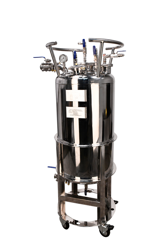 312lb ASME Single-Jacketed Solvent Tank or Collection Vessel | V1 | Assembled