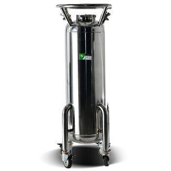 200LB Infinity Double-Jacketed Solvent Tank with Casters
