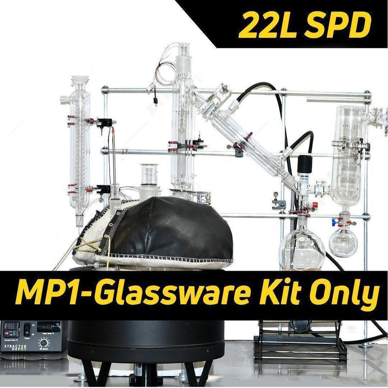 22L MP1 Short Path Distillation Lab Glassware Kit at Xtractor Depot