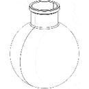 Borosilicate Glass Evaporating Flask for AI SolventVap Rotary Evaporators