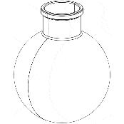 Borosilicate Glass Evaporating Flask for AI SolventVap Rotary Evaporators