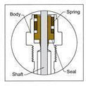 High Performance Shaft Guide PTFE, 10mm, 45/40 - Xtractor Depot