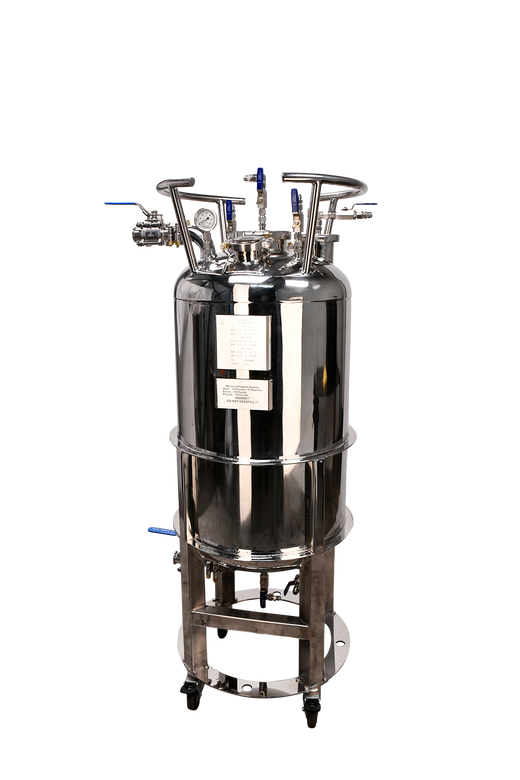 312lb ASME Double-Jacketed Solvent Tank or Collection Vessel | V1 | Assembled