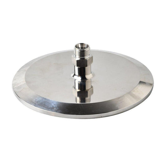 6" Flat End Cap w/ 1/2" Compression