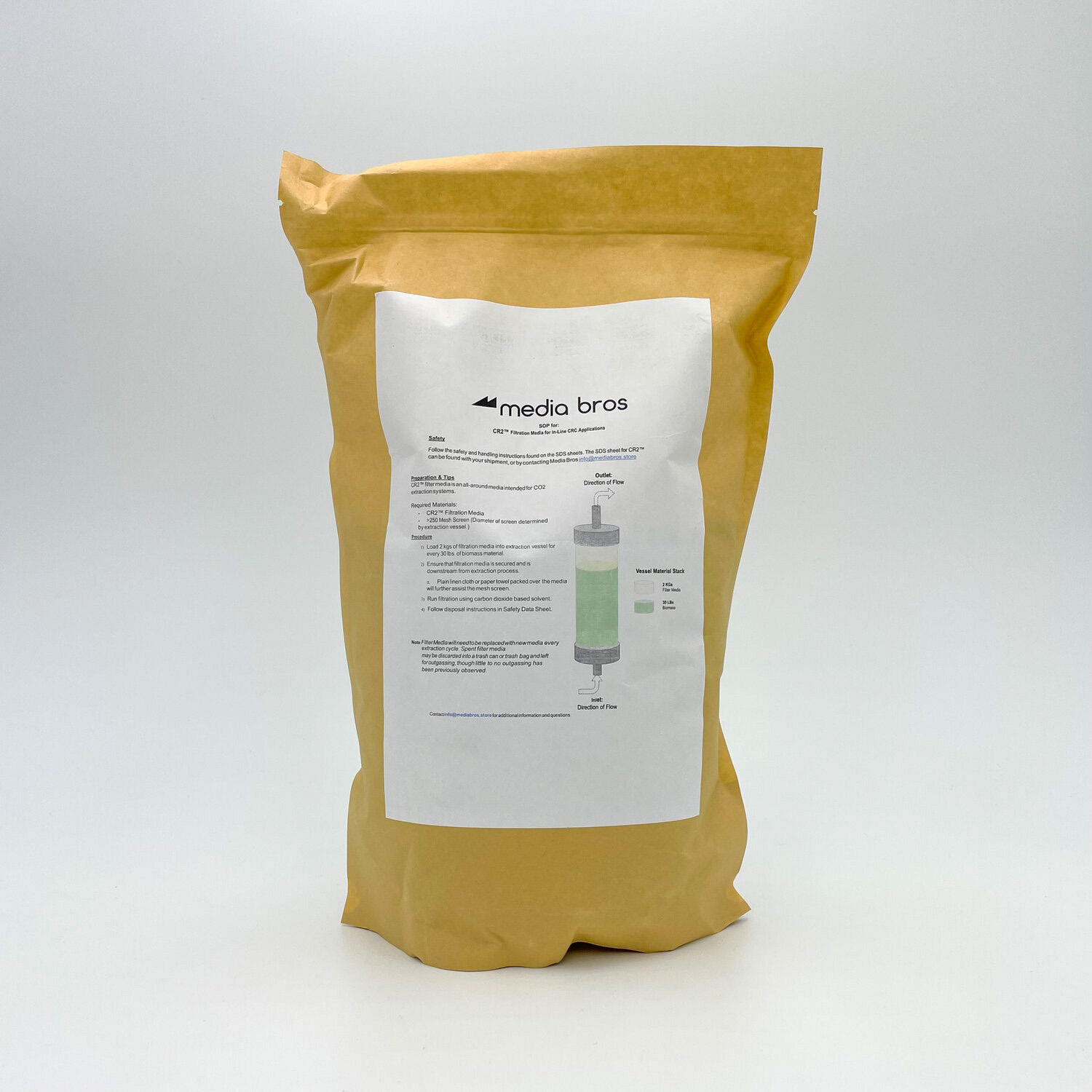 Media Bros. CR2 Remediation Powder for CO2 Extraction 2.5kg