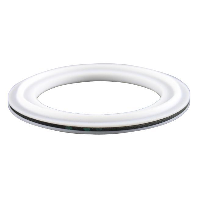 PTFE Envelope Tri-Clamp Gasket, w/FKM Fluoroelastomer Filler
