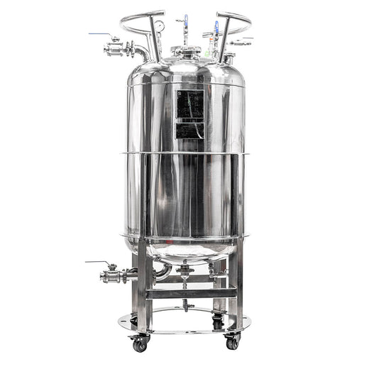 624lb ASME Double-Jacketed Solvent Tank or Collection Vessel | V1 | Assembled