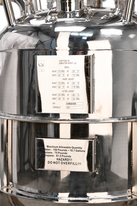 156lb ASME Double-Jacketed Solvent Tank or Collection Vessel | V1 | Assembled
