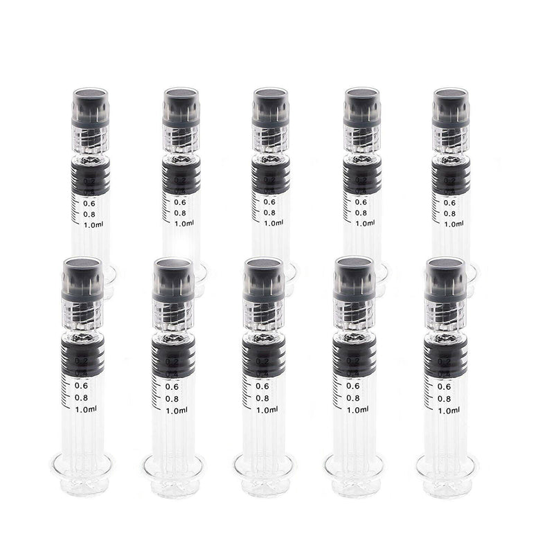Kopperko Borosilicate Glass Syringe with Needle, Luer Lock 1ml Syringe for Pets - 100 Pack, Size: 1 mL, Clear