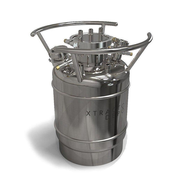 60LB Single-Jacketed Solvent Tank & Collection Vessel with MNPT Ports