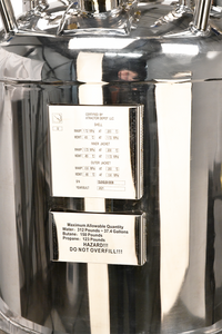 312lb ASME Double-Jacketed Solvent Tank or Collection Vessel | V1 | Assembled
