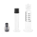 1mL Glass Syringe Applicator Luer Lock w/ Measurements