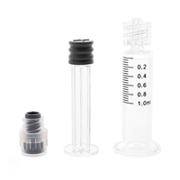 1mL Glass Syringe Applicator Luer Lock w/ Measurements | 1000 Pack