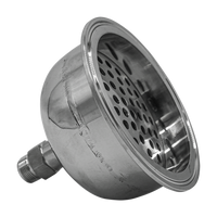 Hemispherical End Cap with 1/2" Compression & Filter Plate