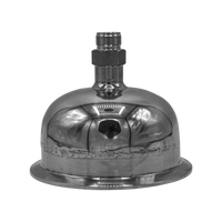 Hemispherical End Cap with 1/2" Compression & Filter Plate