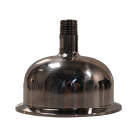 Hemispherical End Caps w/ 1/2" MNPT