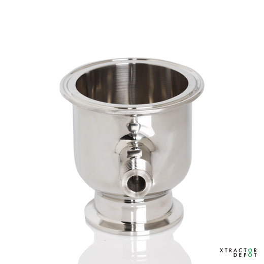 Hemispherical Reducer w/ 1/2" MNPT Side-port NO FILTER PLATE