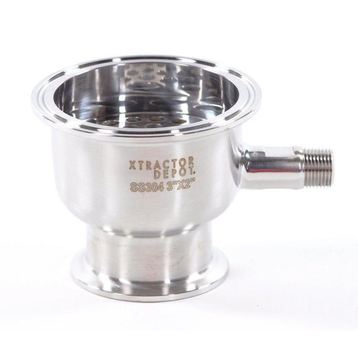 Hemispherical Reducer w/ Filter Plate & 1/2" MNPT Side-port