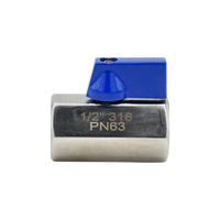 Mini Ball Valve - 1/2" FNPT X FNPT SS316