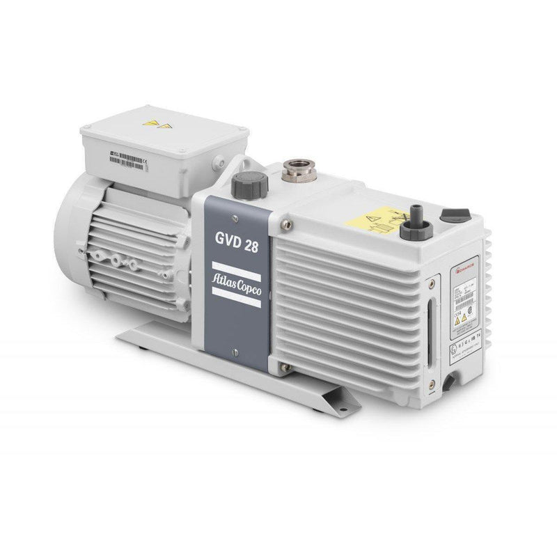 Two Stage, Electrical, 1.2 HP, Oil-Sealed Rotary Vane Vacuum Pump, 208-230v w/ Cord Atlas Copco - Xtractor Depot